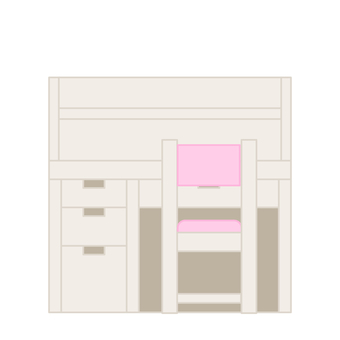 学習デスク1 学習机,ピンク,パステル,ナチュラル,ウッド,机,デスク,勉強机,引き出し,木製のイラスト素材