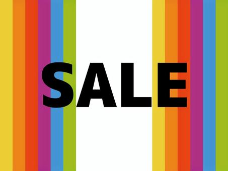 Colorful striped sale material, , JPG, PNG and AI