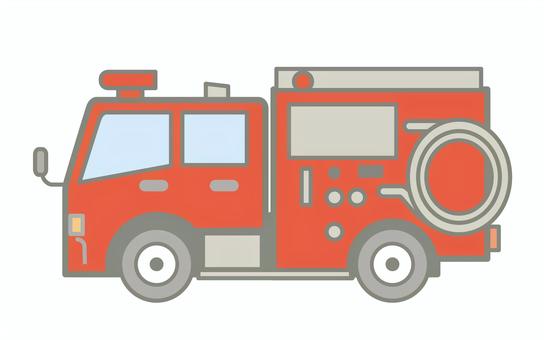 消防署の消防車のアイコン 消防署,消防車,ポンプ車,火事,緊急車両,消防,車,アイコン,トラック,イラストのイラスト素材