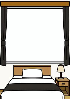 壁紙の黒のベッドルームです。 壁紙,ベッド,シンプル,ベッドスロー,シングルベッド,神具,インテリア,枕,マットレス,ベッドカバーのイラスト素材