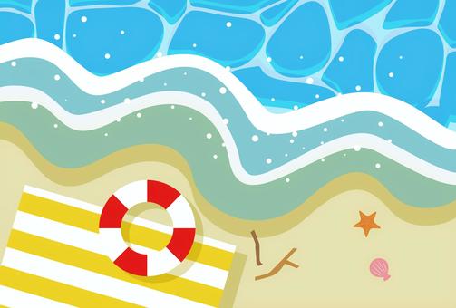 Background illustration material for swimming in the sea, JPG and AI Background illustration material for swimming in the sea, swimming in the sea, sea, summer, JPG and AI