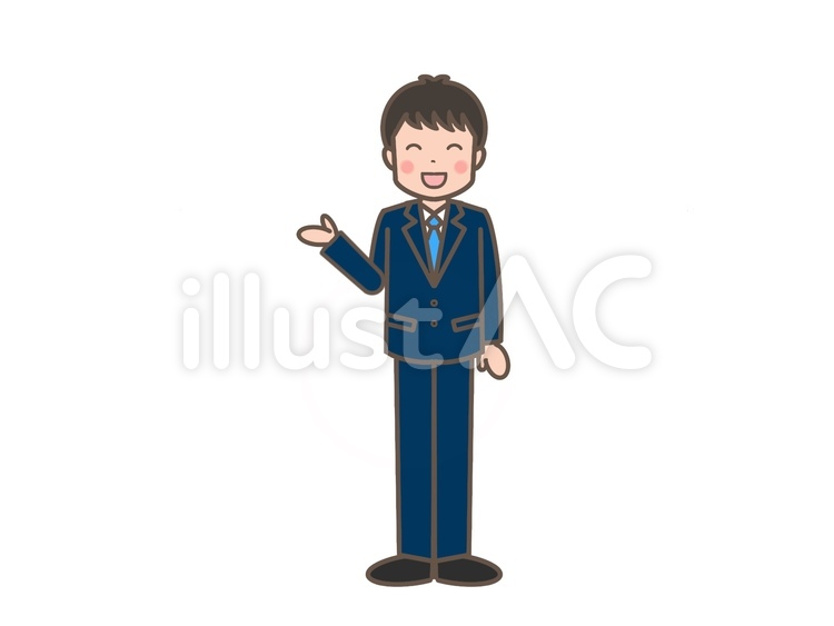 スーツの男性 入社式,新入社員,社会人のイラスト素材