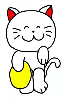 まねきねこ まねきねこ まねきねこ,置物,かわいい,猫,おまじない,手書き,家具のイラスト素材