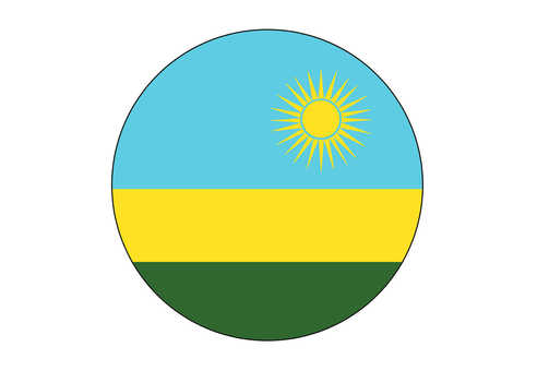 Rwanda flag [round], flag, country, icon, JPG and PNG