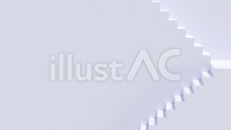 白の階段の抽象背景イラスト素材 アブストラクト,背景,3dのイラスト素材