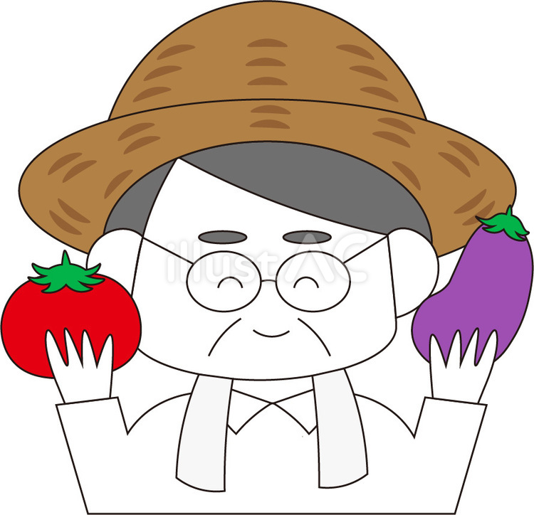 農家　笑顔 農家,笑顔,笑うのイラスト素材