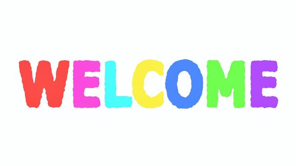 WELCOME　ロゴ welcome,ようこそ,文字,ウエルカム,言葉,英語,書体,英字,ロゴ,ウェルカムのイラスト素材