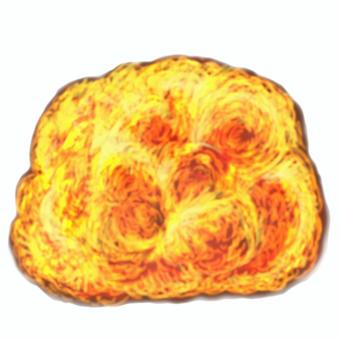 リアルな大爆発または爆発魔法 爆発,爆破,爆砕,エクスプロージョン,ボカーン,魔法,魔術,攻撃,炎魔法,爆発魔法のイラスト素材