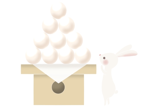 Illustration, tsukimi dumplings, rabbit, food, 