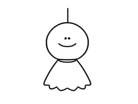照る照る坊主イラスト｜無料イラスト・フリー素材なら「イラストAC」
