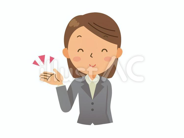 案内する女性会社員 ol,女性会社員,会社員のイラスト素材