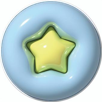 ぷっくり星① ぷっくり,ぷくぷく,星,アイコン,トプ画のイラスト素材