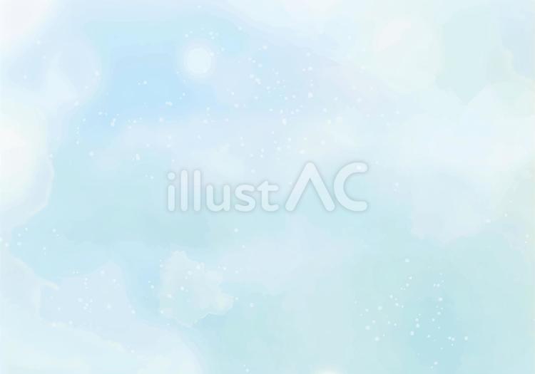 水のイメージ 淡い,水彩,夏のイラスト素材
