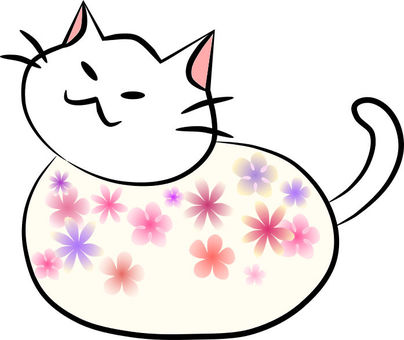 Pattern Nyanko flower, cat, nyanko, cat, JPG and PNG