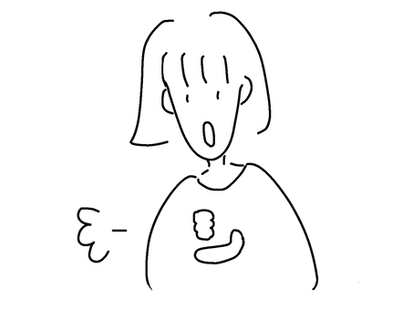 なるほどと手を打つ女性イラスト