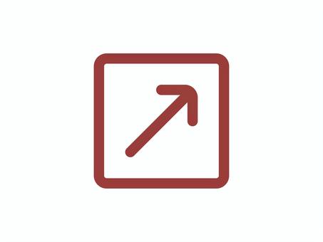 シンプルな外部リンクのアイコン04 外部リンク,リンク,インターネット,アイコン,マーク,シンプルのイラスト素材