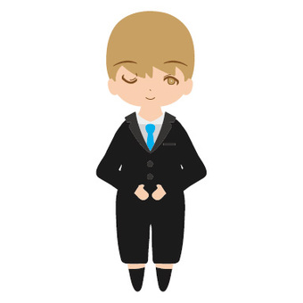 Male suit 4 (deformed), businessman, guide, commentary, JPG, PNG and AI