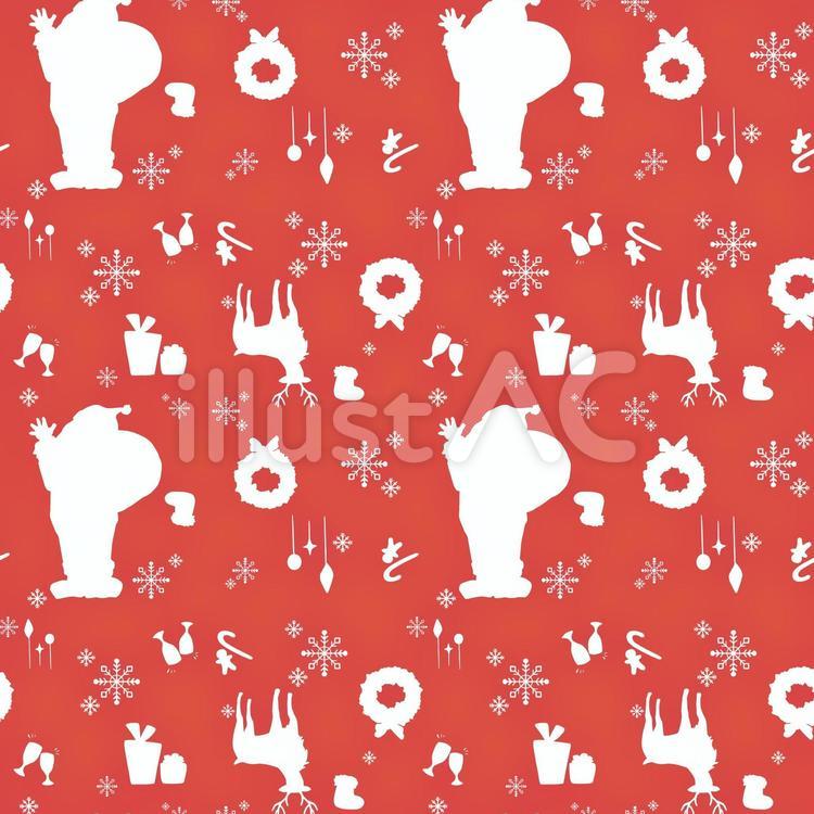 クリスマス　シームレスパターン1 クリスマス,シームレスパターン,壁紙のイラスト素材