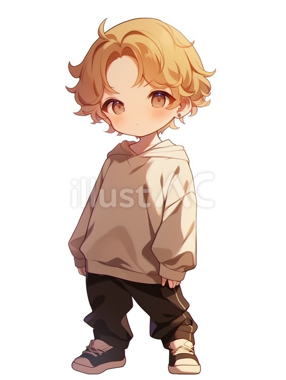 私服（男の子４） 男の子,おしゃれ,ファッションのイラスト素材