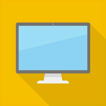 パソコンのイラスト素材 パソコン,ディスプレイ,画面,ビジネス,生活,機械,デジタル,イラスト,素材のイラスト素材