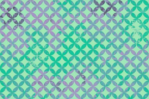 マーブル七宝和柄パターン マーブル,七宝,和柄,パターン,背景,壁紙,幾何学,円形,円,サークルのイラスト素材