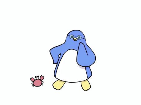 眼鏡をかけるペンギン 動物,ペンギン,眼鏡,シンプル,手描き,ゆるい,メガネ,めがね,かわいい,ほんわかのイラスト素材