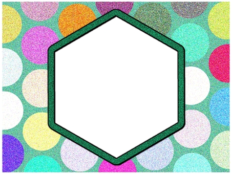 水玉のフレ−ム 水玉,模様,フレ−ム,ポストカード,メッセージカード,柄,パターン,カラフル,ランダム,ノイズのイラスト素材