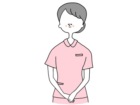 看護師スタッフ 看護師,スタッフ,制服,ユニフォーム,シンプル,おしゃれのイラスト素材
