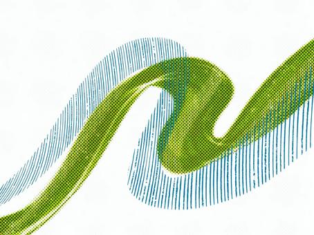 風のリボン-グリーン01k 風,リボン,グリーン,濃色,自然,抽象,背景,ライン,曲線,流れのイラスト素材