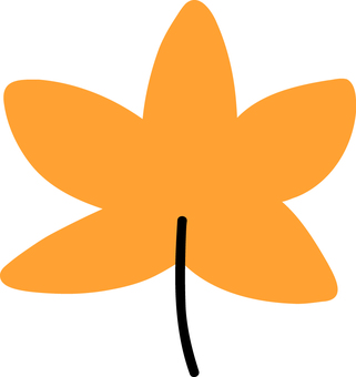 手書きのもみじのイラスト