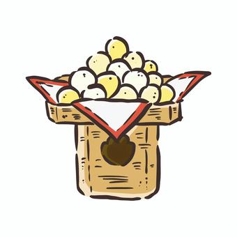 Illustration, tsukimi dumplings, dumpling, cake, JPG, PNG and AI