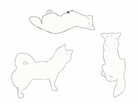 白いチワワの後ろ姿 チワワ,犬,後ろ姿,背中,寝転ぶ,お座り,白,お昼寝,ペット,室内犬のイラスト素材