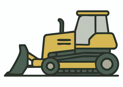 ブルドーザーのイラスト ブルドーザー,建設,車,乗り物,重機,作業車,建築,工事,車両,建設機械のイラスト素材