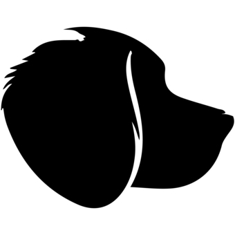 Free cut picture material/dog silhouette, dog, silhouette, black, JPG, PNG and AI