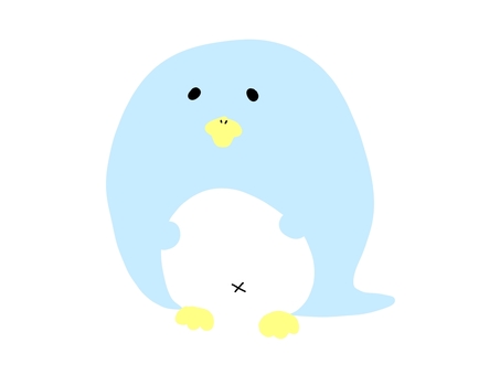 Penguin Illustration, penguin, cute, pastel colour, JPG and PNG