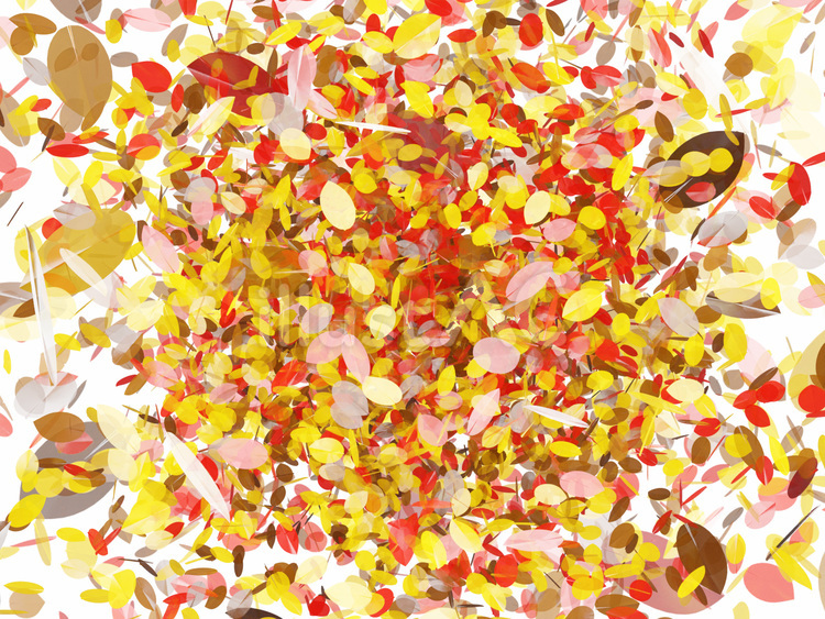 紅葉した色とりどりの葉が舞う背景 紅葉,葉,舞うのイラスト素材