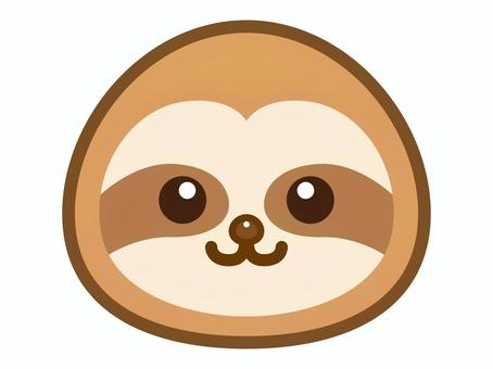 Cute sloth face icon_vector, JPG, PNG and AI Cute sloth face icon_vector, sloth, face, animal, JPG, PNG and AI