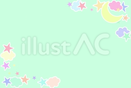 ゆめかわな角フレームのセット★透過あり