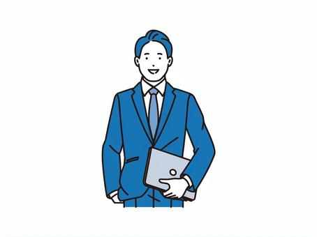 male businessman with computer, JPG, PNG and EPS male businessman with computer, work, business, male, JPG, PNG and EPS