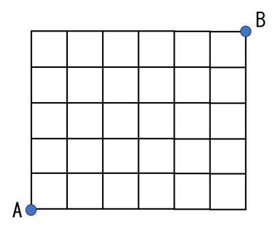 道順問題 小学生,算数,図形,テスト,中学受験,道順のイラスト素材