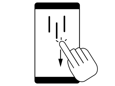 Illustration, smartphone, scroll, means, 