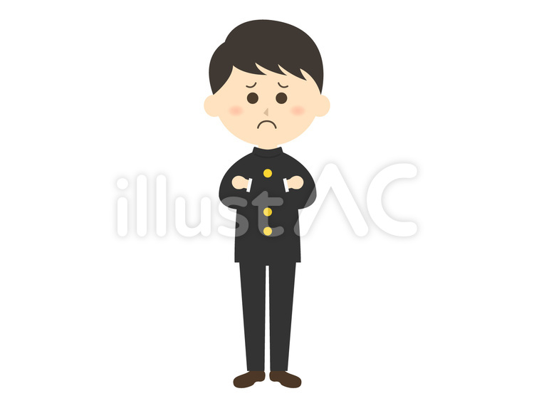 男子学生04 学生,生徒,男子学生のイラスト素材