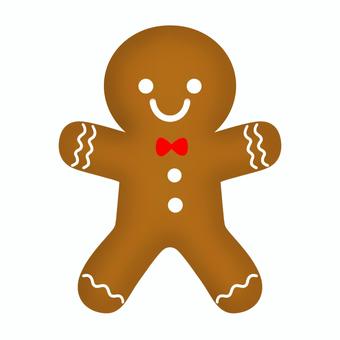 クリスマス素材｜ジンジャーブレッドマン クリスマス,冬,ジンジャーブレッドマン,ジンジャーマン,クッキー,お菓子,アイシング,イベント,メリークリスマス,飾りのイラスト素材