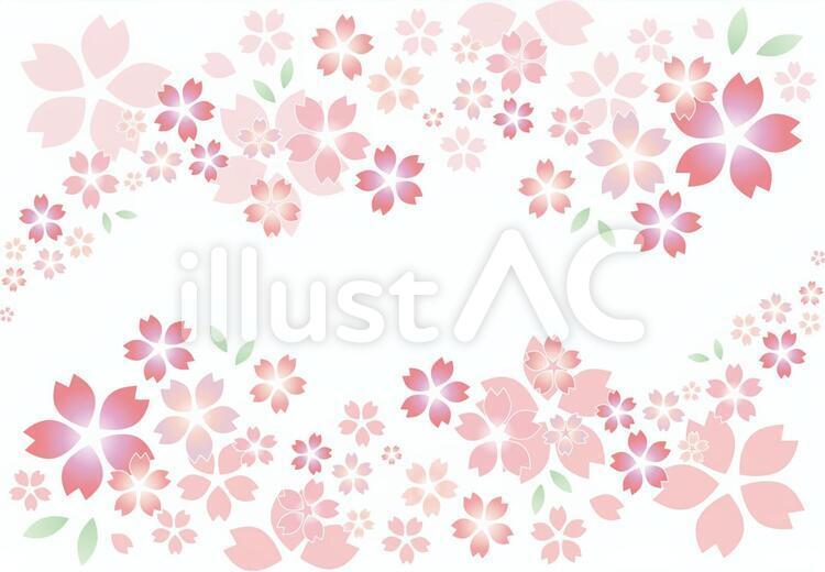 桜フレーム 桜,フレーム,春のイラスト素材