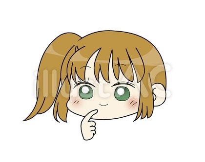 サイドポニーの女の子