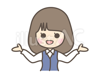 両手を上に広げている笑顔の女性