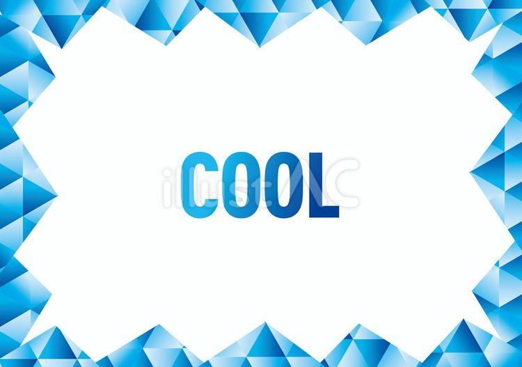 氷のクールなフレーム 夏,クール,フレームのイラスト素材