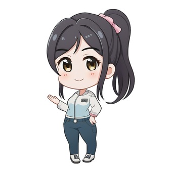Female college student with black hair ponytail to guide, JPG and PNG Female college student with black hair ponytail to guide, female, guide, here, JPG and PNG