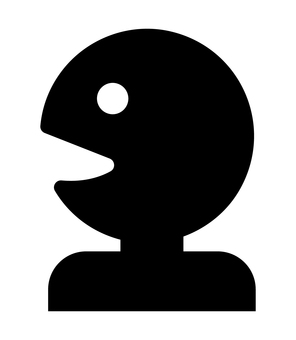 横向きの喋る人 人物,喋る,話す,言う,トーク,会話,発言,アイコン,シルエット,黒のイラスト素材