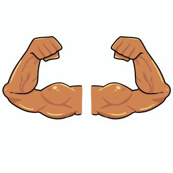 力こぶ 力こぶ,筋肉,腕,強さ,力,パワー,上腕,たくましいのイラスト素材